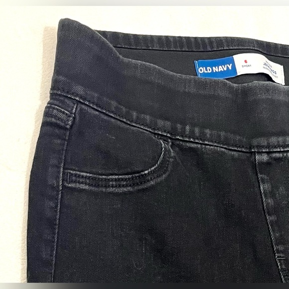Old Navy Women's Black Mid-Rise Jegging Stretch Waist Size 6 SHORT Jeans - Picture 7 of 15